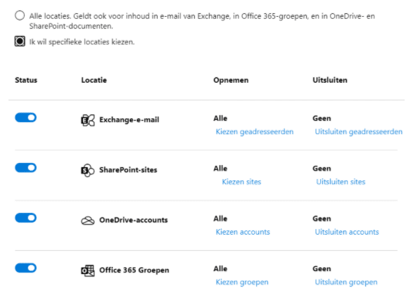 Archiveren Microsoft