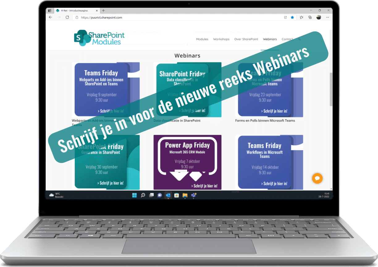 Nieuwe reeks Webinars