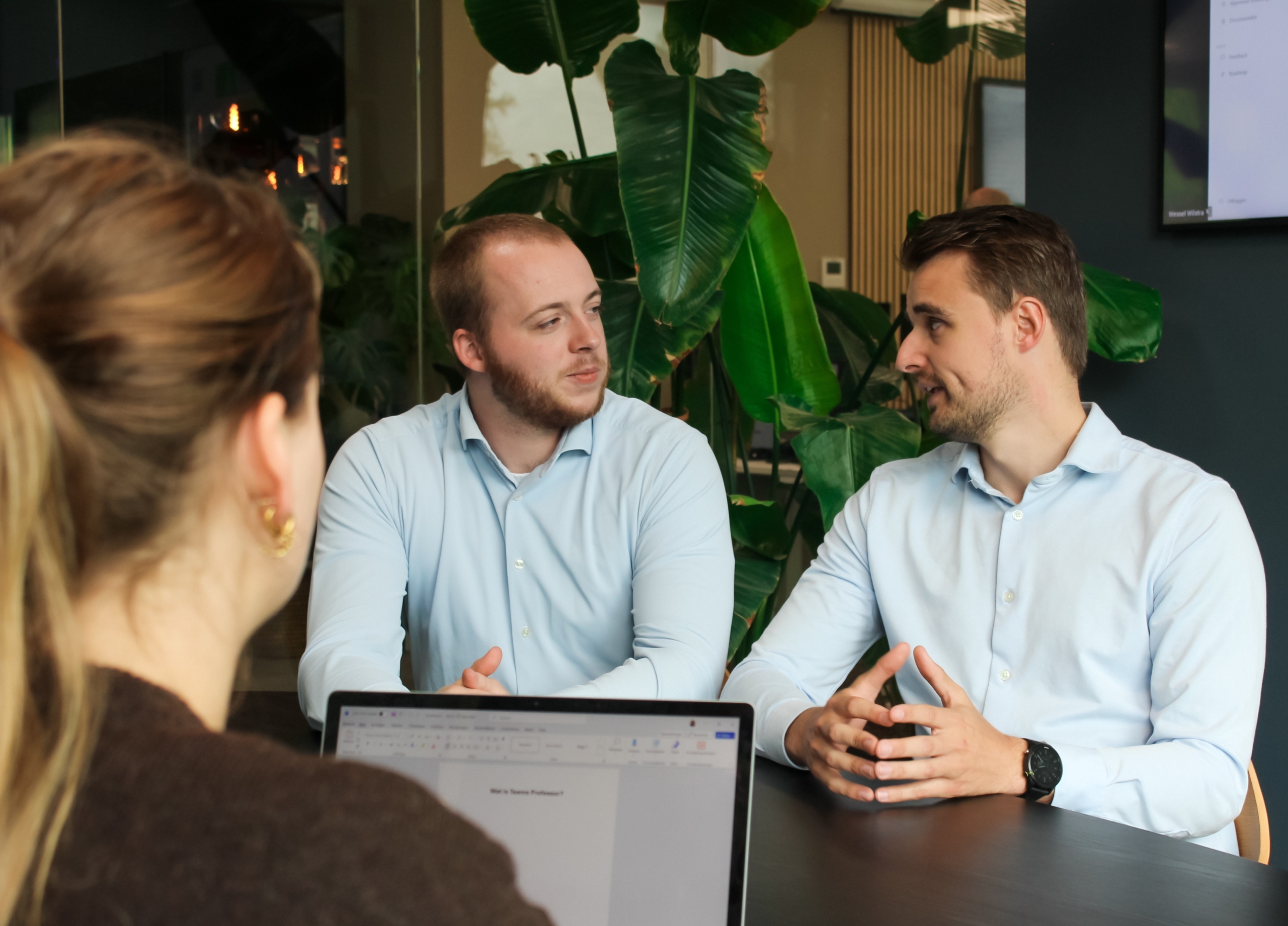 Teams Professor meeting met klant Teams Professor meeting met klant
