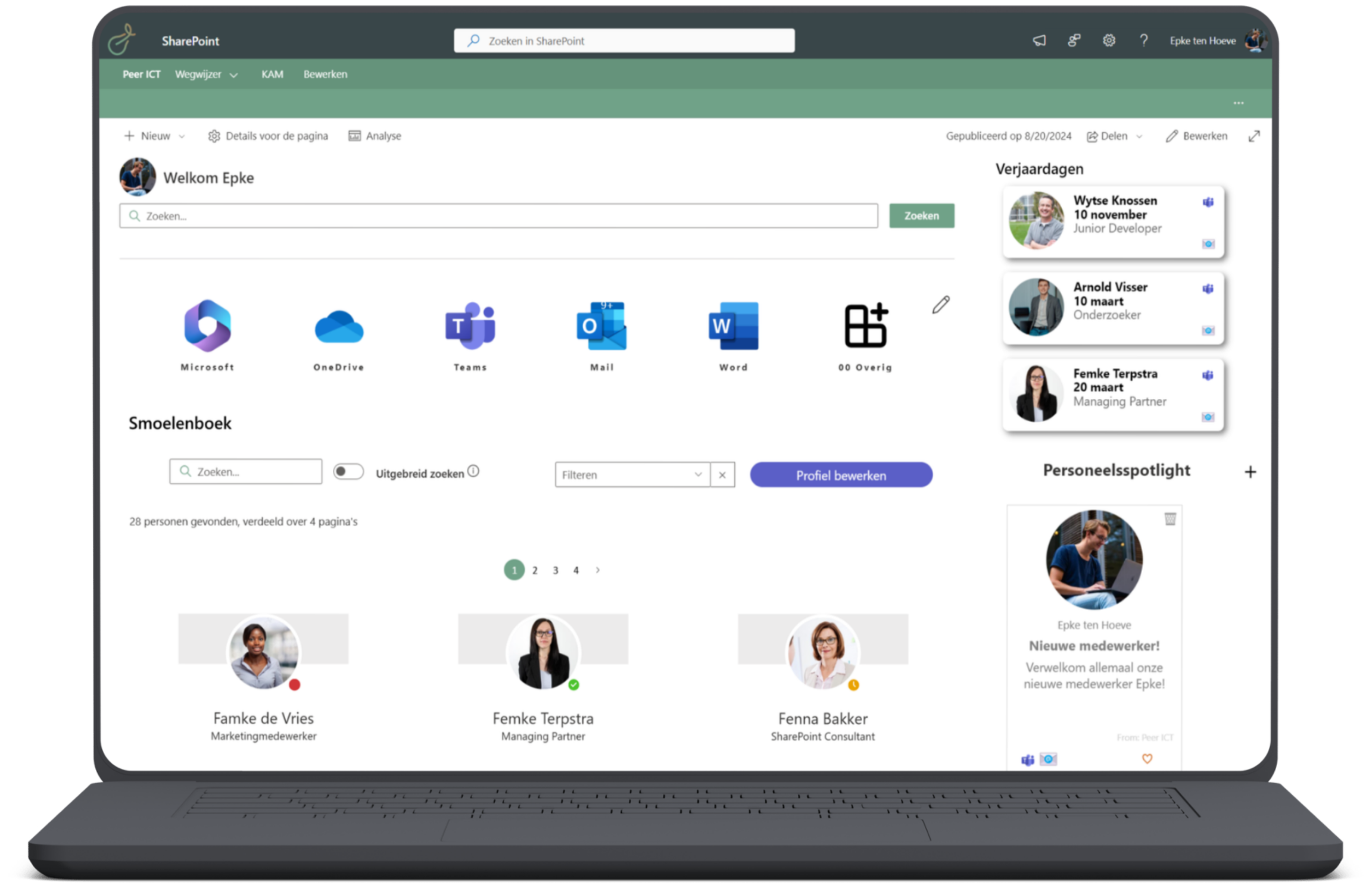Intranet voorbeeld Puur Portal 6